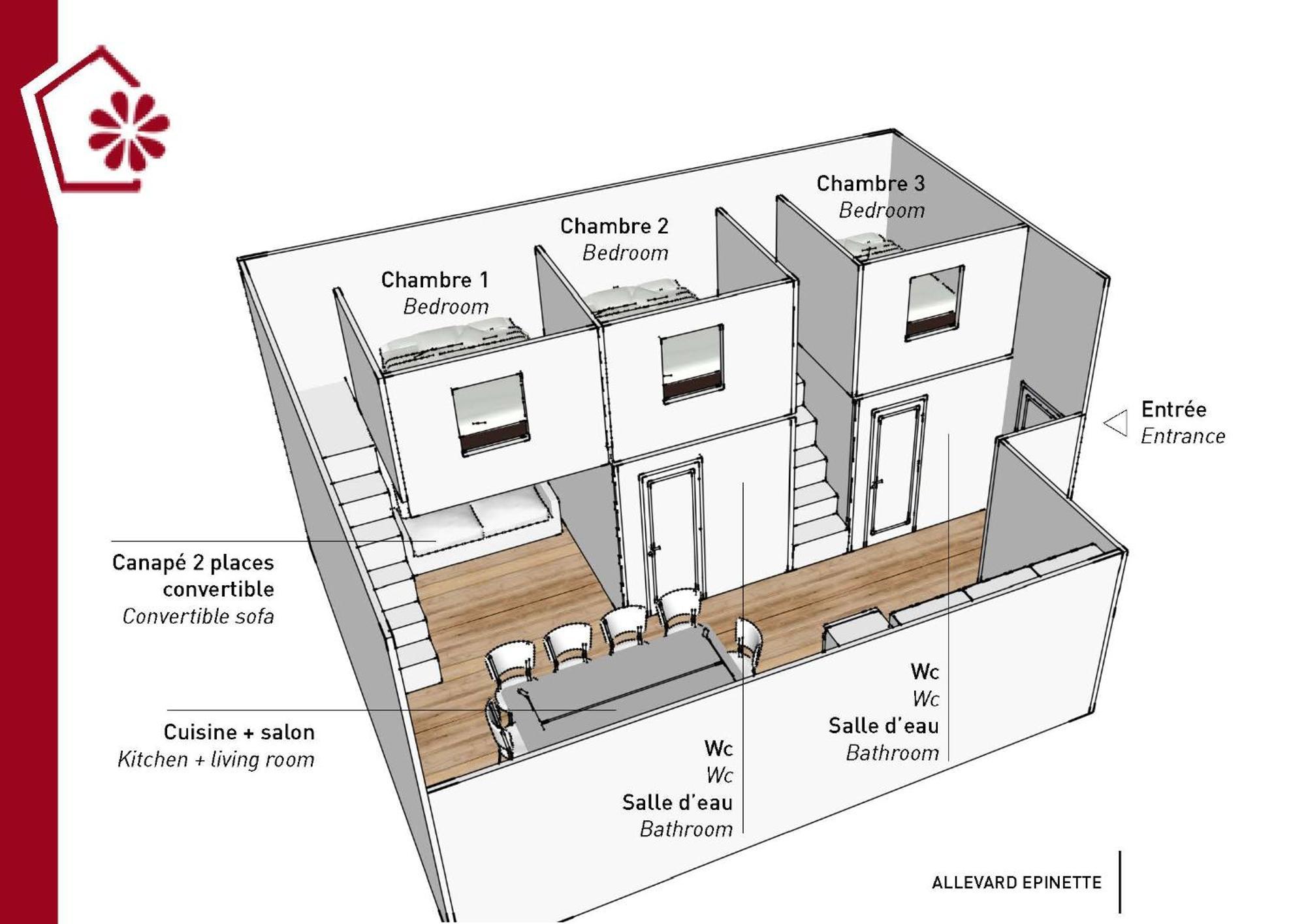 L'Epinette - Gite De Groupe Et Salle De Reception Allevard Exterior photo
